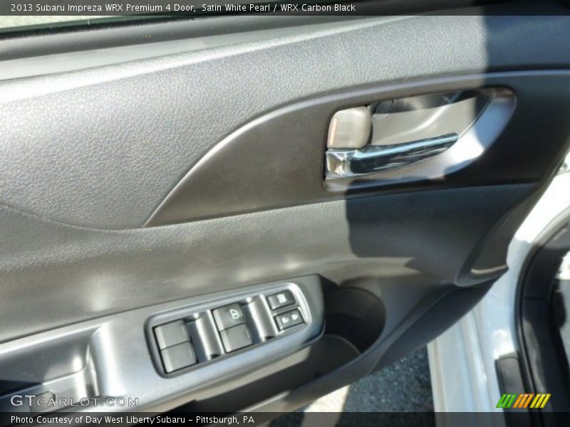 Satin White Pearl / WRX Carbon Black 2013 Subaru Impreza WRX Premium 4 Door
