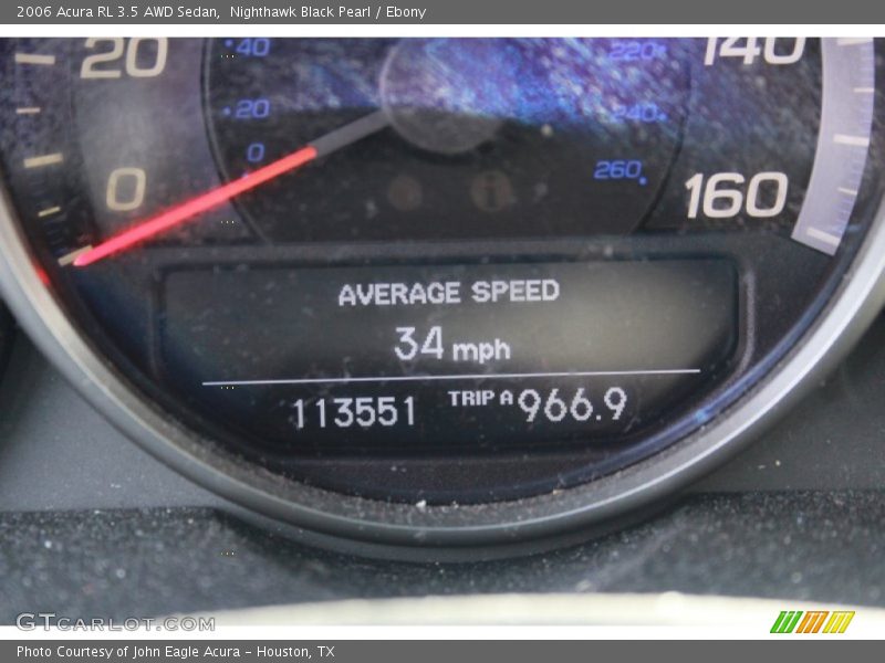 Nighthawk Black Pearl / Ebony 2006 Acura RL 3.5 AWD Sedan