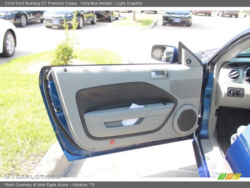 Vista Blue Metallic / Light Graphite 2009 Ford Mustang GT Premium Coupe