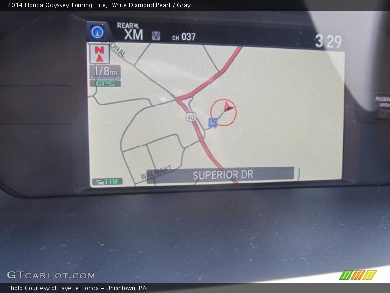 Navigation of 2014 Odyssey Touring Elite