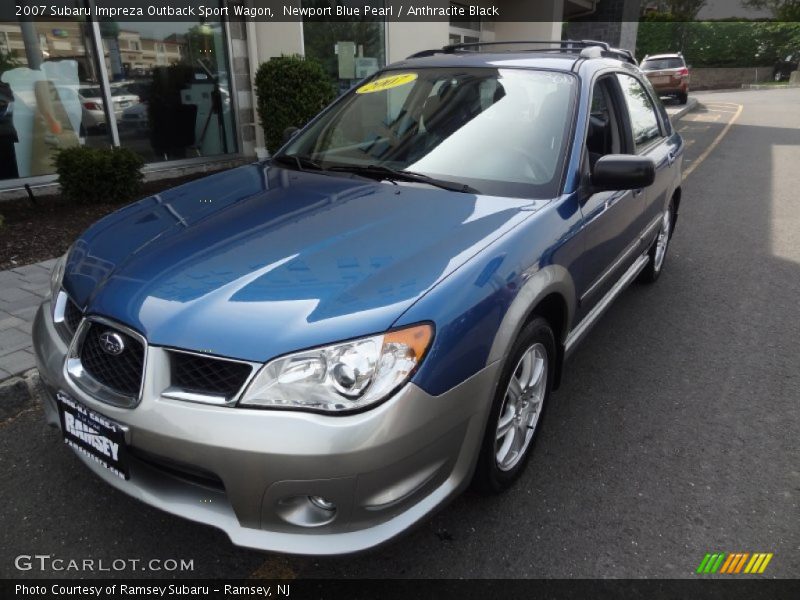 Newport Blue Pearl / Anthracite Black 2007 Subaru Impreza Outback Sport Wagon