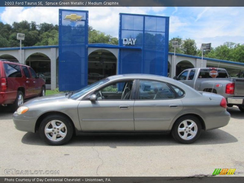 Spruce Green Metallic / Medium Graphite 2003 Ford Taurus SE