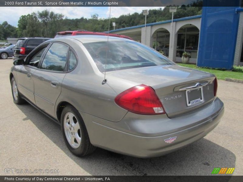 Spruce Green Metallic / Medium Graphite 2003 Ford Taurus SE