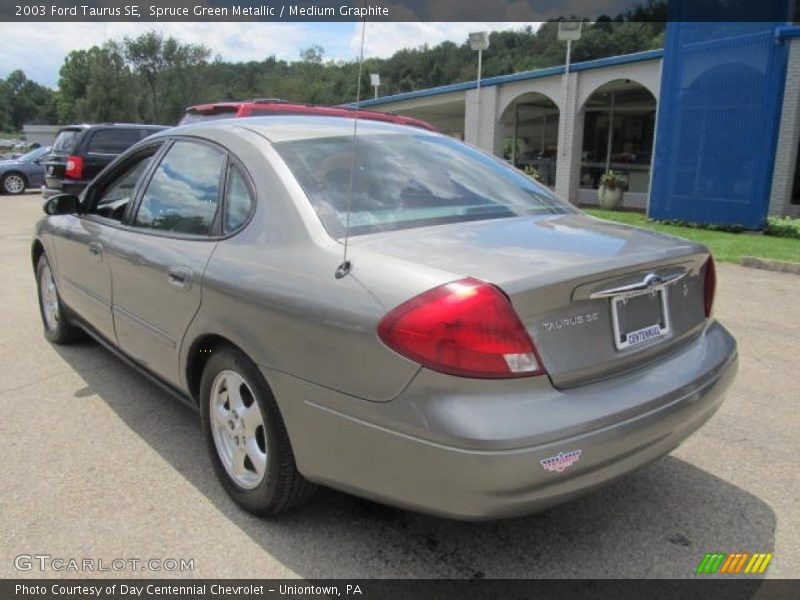 Spruce Green Metallic / Medium Graphite 2003 Ford Taurus SE