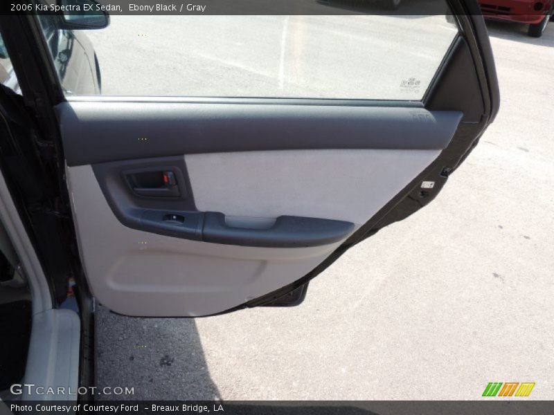 Ebony Black / Gray 2006 Kia Spectra EX Sedan