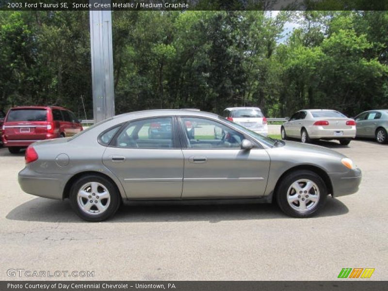 Spruce Green Metallic / Medium Graphite 2003 Ford Taurus SE