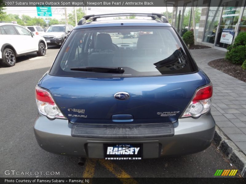 Newport Blue Pearl / Anthracite Black 2007 Subaru Impreza Outback Sport Wagon