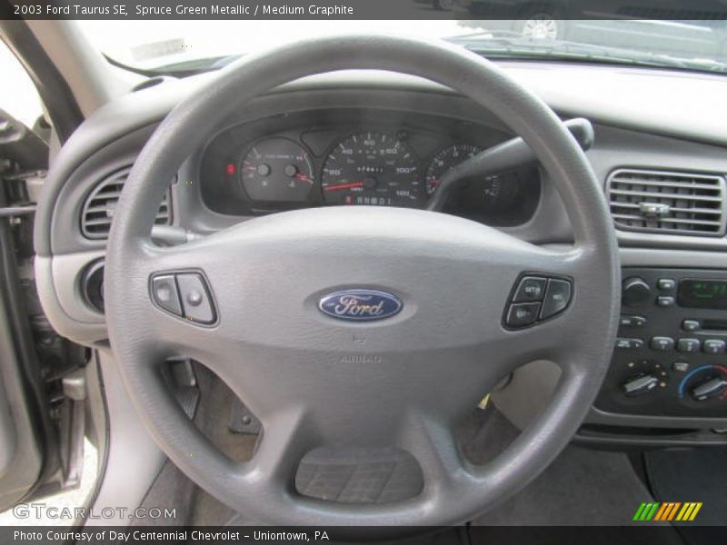 Spruce Green Metallic / Medium Graphite 2003 Ford Taurus SE