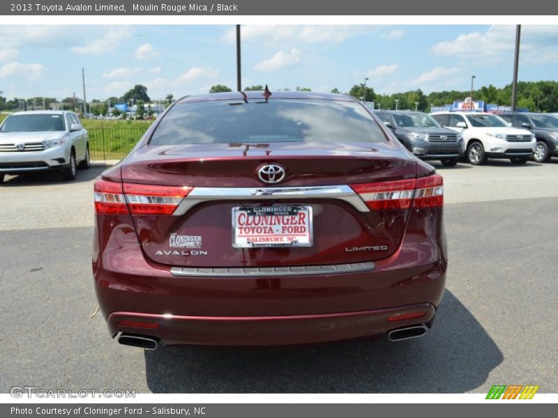 Moulin Rouge Mica / Black 2013 Toyota Avalon Limited