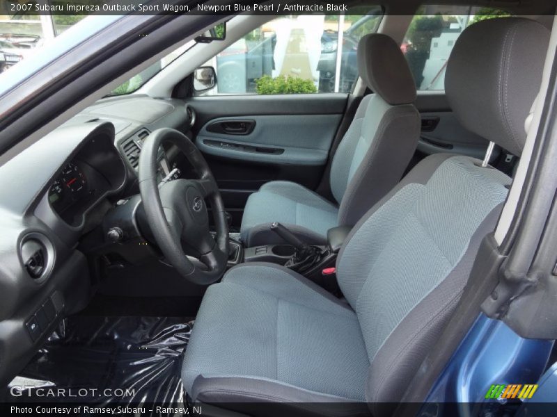  2007 Impreza Outback Sport Wagon Anthracite Black Interior