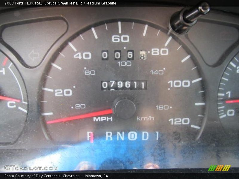 Spruce Green Metallic / Medium Graphite 2003 Ford Taurus SE