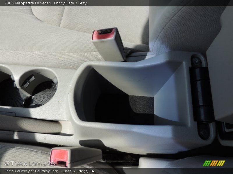 Ebony Black / Gray 2006 Kia Spectra EX Sedan