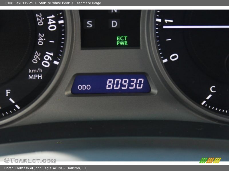Starfire White Pearl / Cashmere Beige 2008 Lexus IS 250