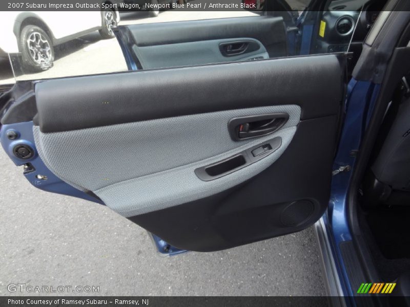 Newport Blue Pearl / Anthracite Black 2007 Subaru Impreza Outback Sport Wagon