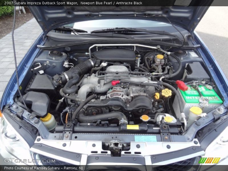 Newport Blue Pearl / Anthracite Black 2007 Subaru Impreza Outback Sport Wagon