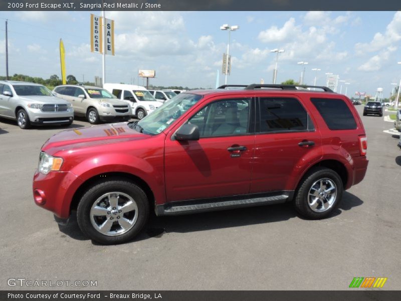 Sangria Red Metallic / Stone 2009 Ford Escape XLT