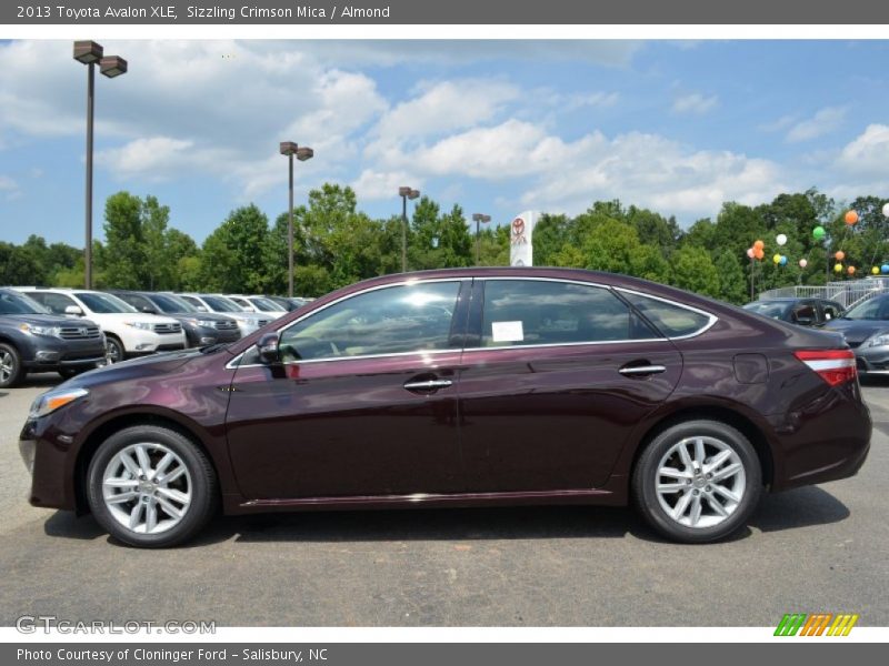 Sizzling Crimson Mica / Almond 2013 Toyota Avalon XLE