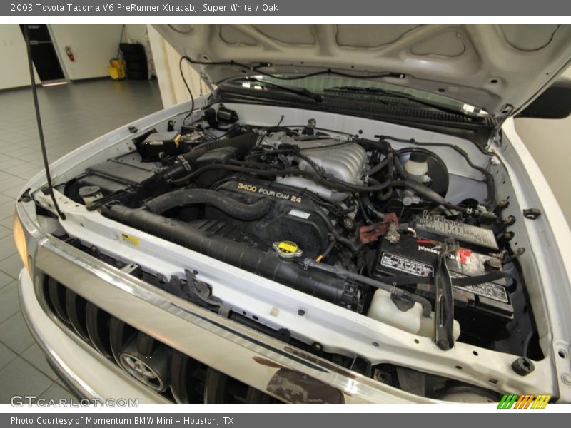 Super White / Oak 2003 Toyota Tacoma V6 PreRunner Xtracab