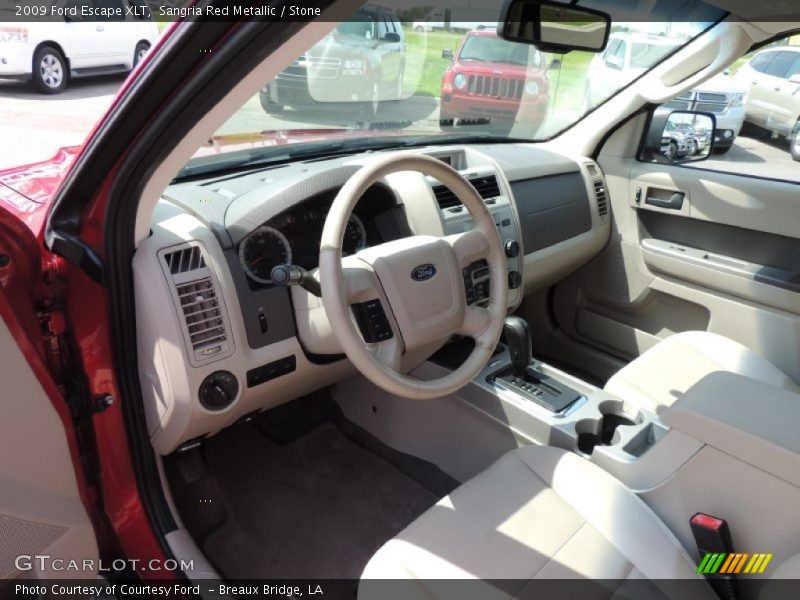 Sangria Red Metallic / Stone 2009 Ford Escape XLT