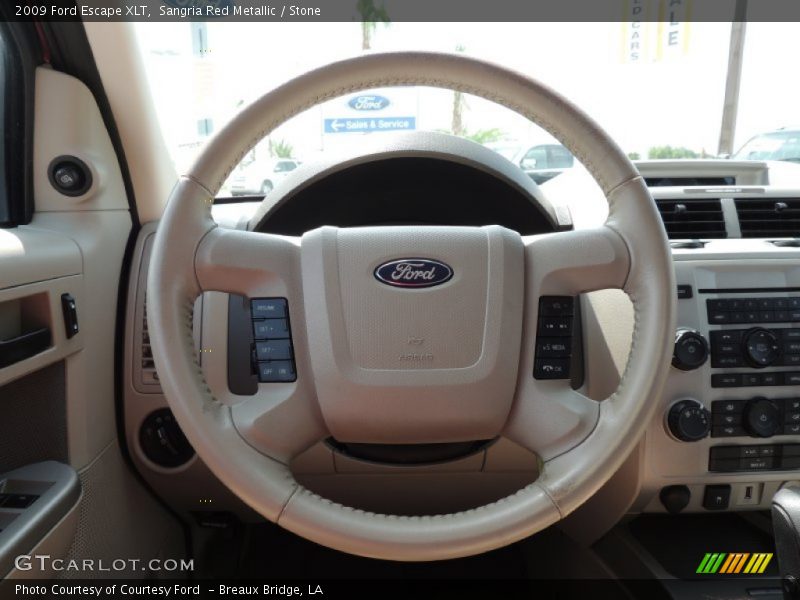 Sangria Red Metallic / Stone 2009 Ford Escape XLT