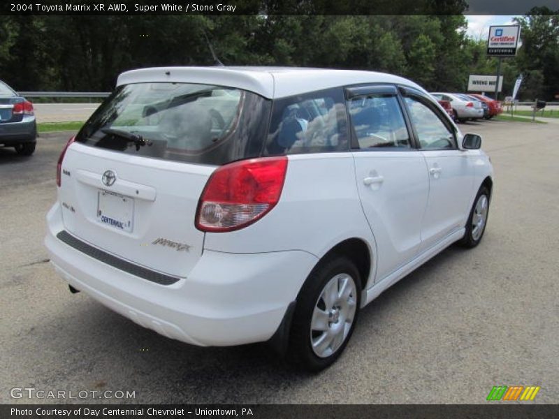 Super White / Stone Gray 2004 Toyota Matrix XR AWD