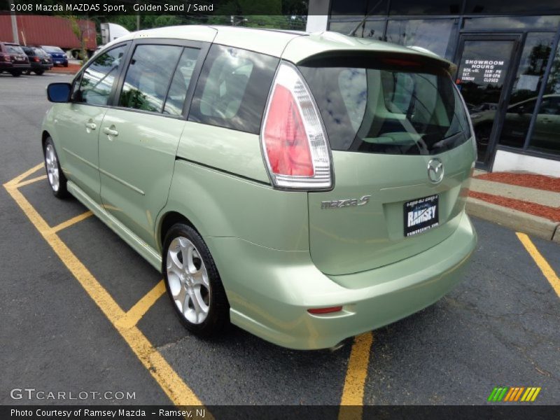 Golden Sand / Sand 2008 Mazda MAZDA5 Sport