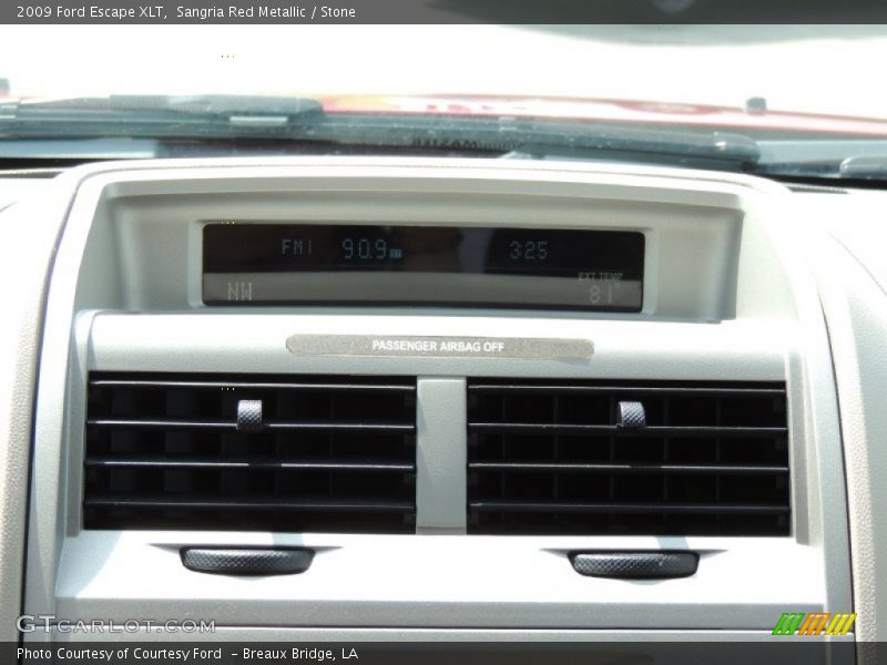 Sangria Red Metallic / Stone 2009 Ford Escape XLT