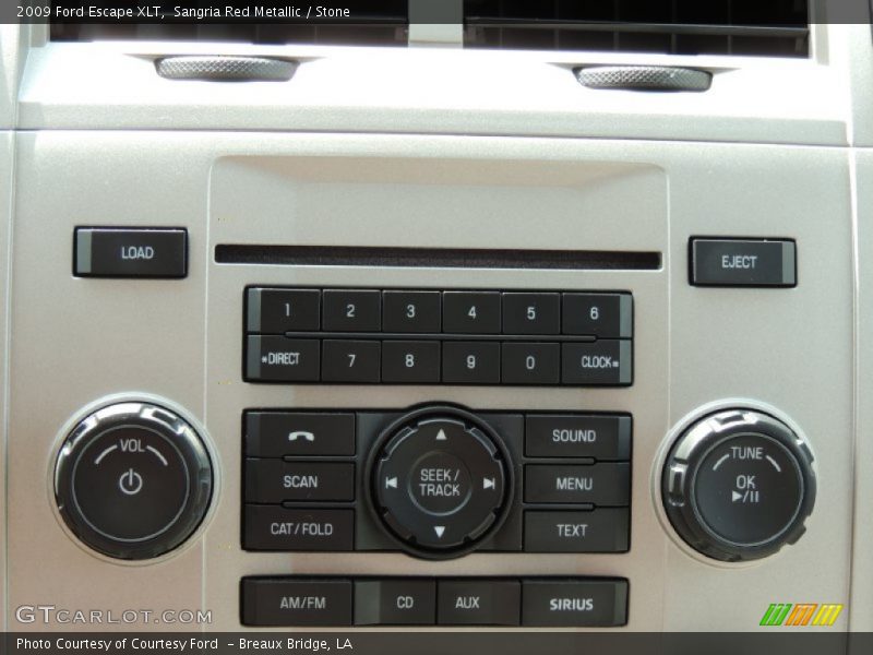 Sangria Red Metallic / Stone 2009 Ford Escape XLT