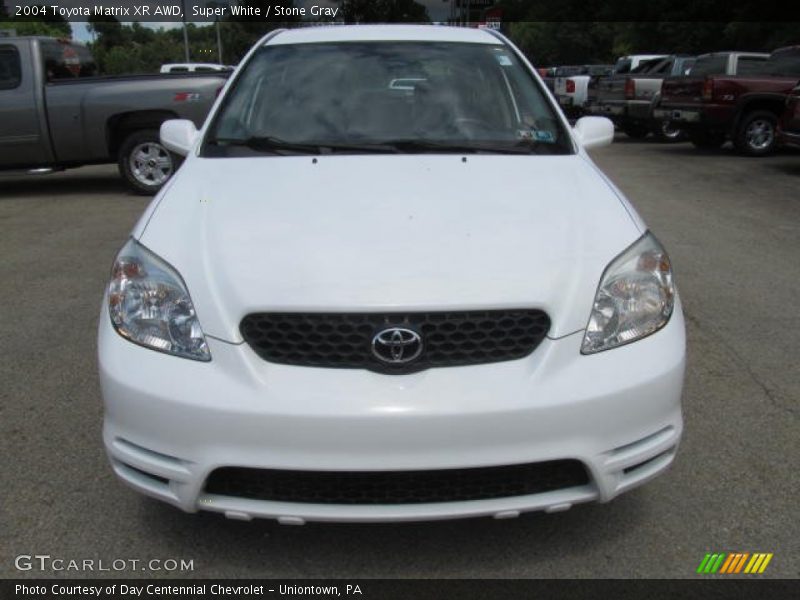 Super White / Stone Gray 2004 Toyota Matrix XR AWD