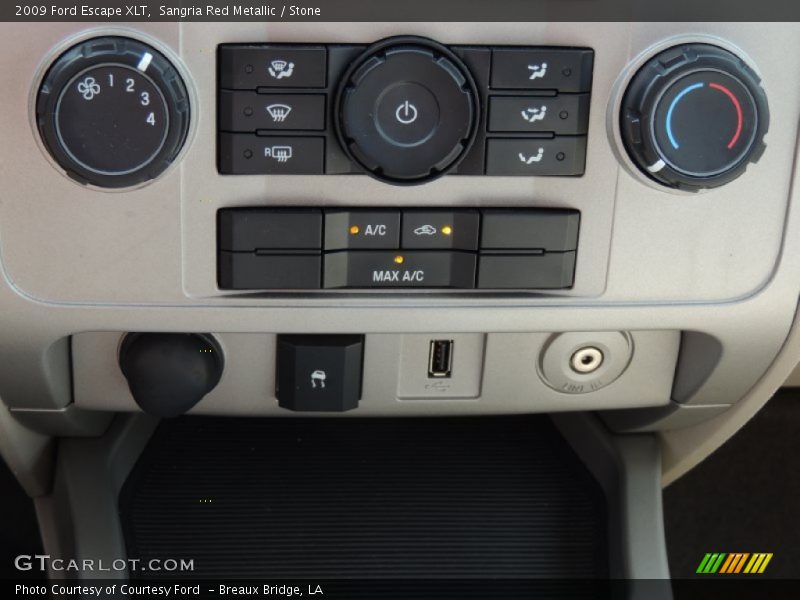 Sangria Red Metallic / Stone 2009 Ford Escape XLT