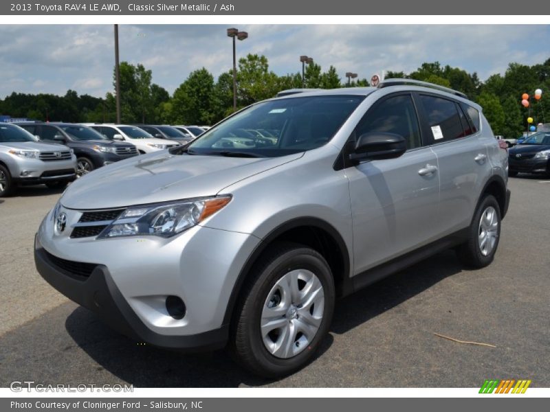 Classic Silver Metallic / Ash 2013 Toyota RAV4 LE AWD