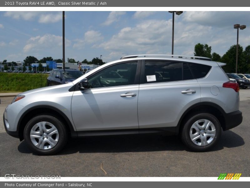 Classic Silver Metallic / Ash 2013 Toyota RAV4 LE AWD