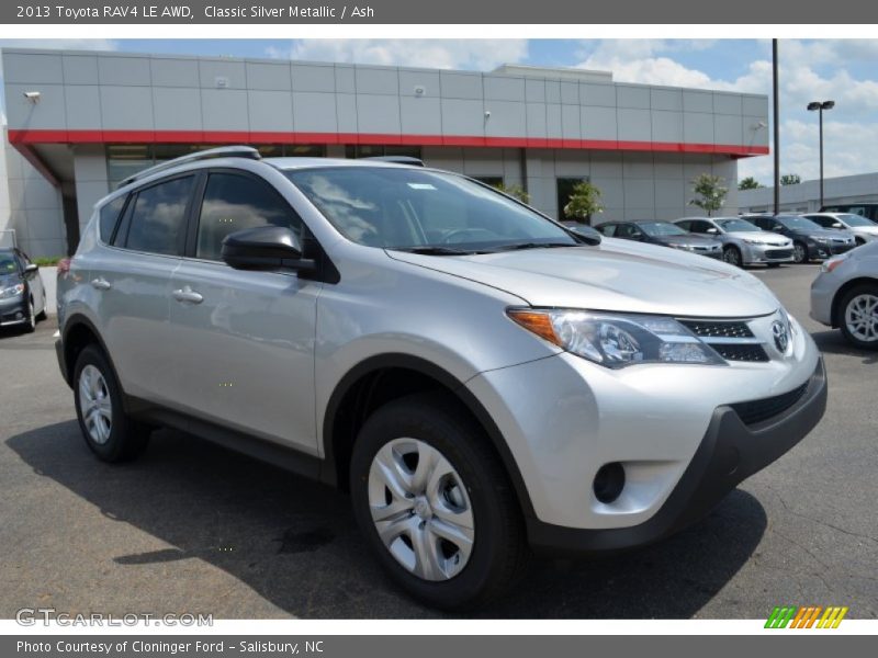 Classic Silver Metallic / Ash 2013 Toyota RAV4 LE AWD