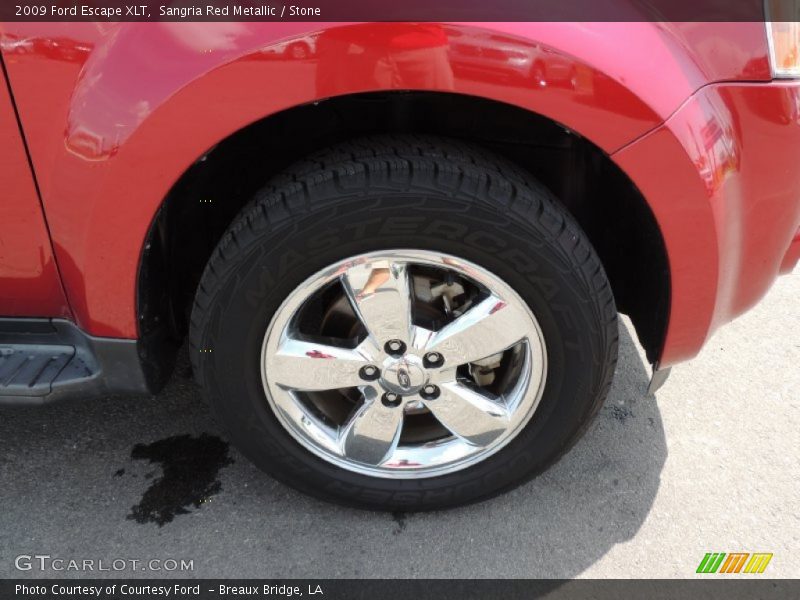 Sangria Red Metallic / Stone 2009 Ford Escape XLT