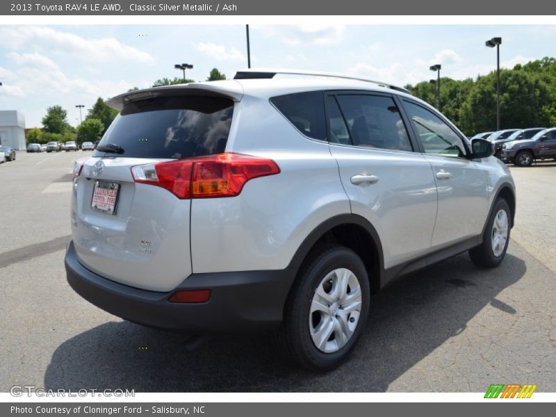 Classic Silver Metallic / Ash 2013 Toyota RAV4 LE AWD
