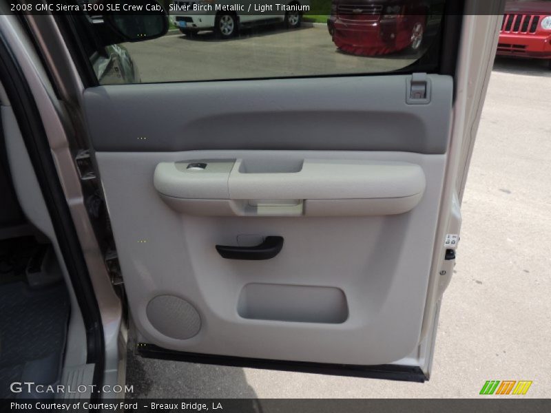 Silver Birch Metallic / Light Titanium 2008 GMC Sierra 1500 SLE Crew Cab