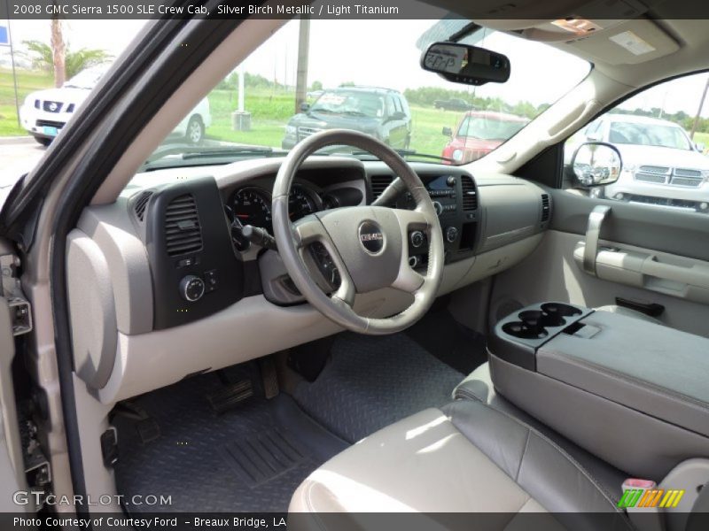 Silver Birch Metallic / Light Titanium 2008 GMC Sierra 1500 SLE Crew Cab