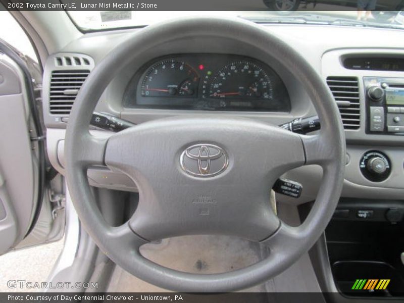 Lunar Mist Metallic / Stone 2002 Toyota Camry LE