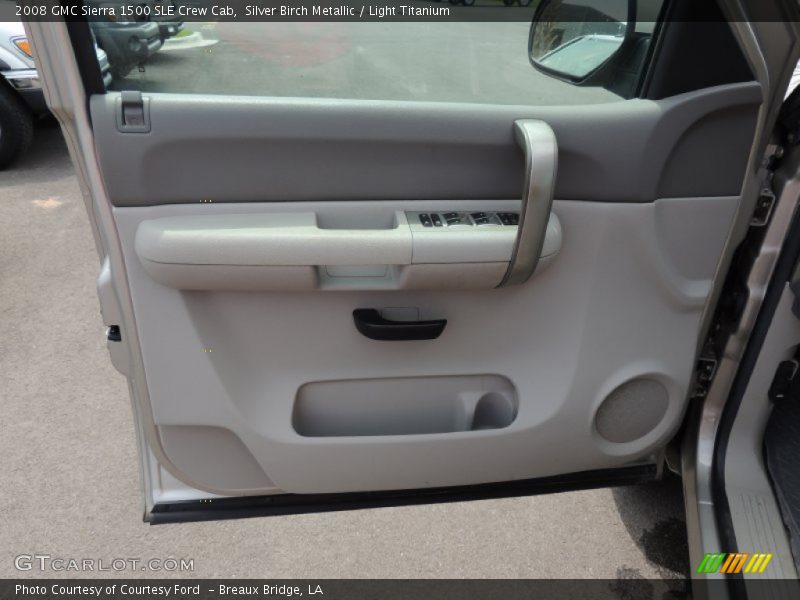 Silver Birch Metallic / Light Titanium 2008 GMC Sierra 1500 SLE Crew Cab