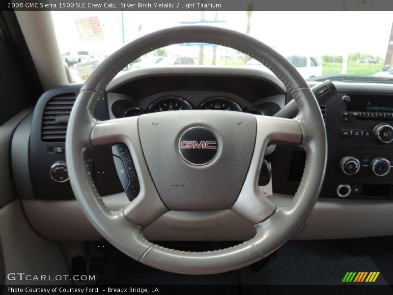 Silver Birch Metallic / Light Titanium 2008 GMC Sierra 1500 SLE Crew Cab
