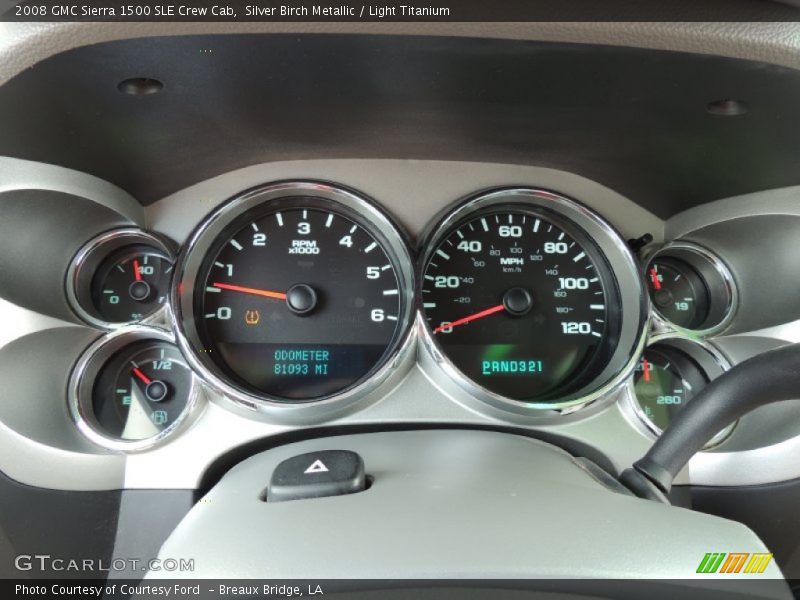 Silver Birch Metallic / Light Titanium 2008 GMC Sierra 1500 SLE Crew Cab