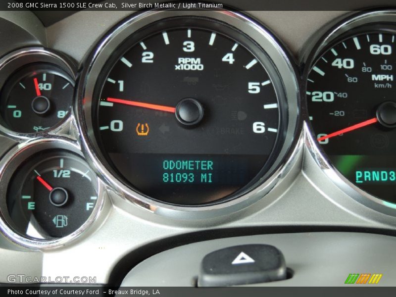 Silver Birch Metallic / Light Titanium 2008 GMC Sierra 1500 SLE Crew Cab