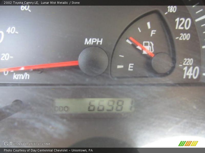 Lunar Mist Metallic / Stone 2002 Toyota Camry LE