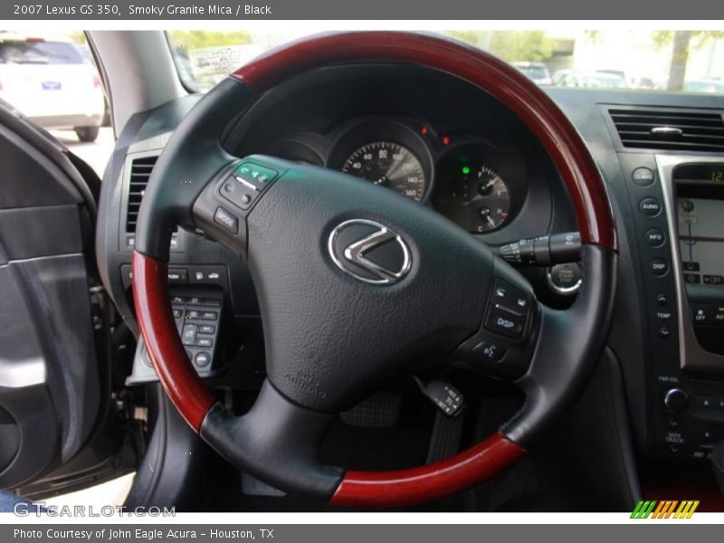 Smoky Granite Mica / Black 2007 Lexus GS 350