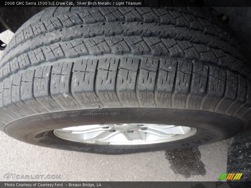 Silver Birch Metallic / Light Titanium 2008 GMC Sierra 1500 SLE Crew Cab