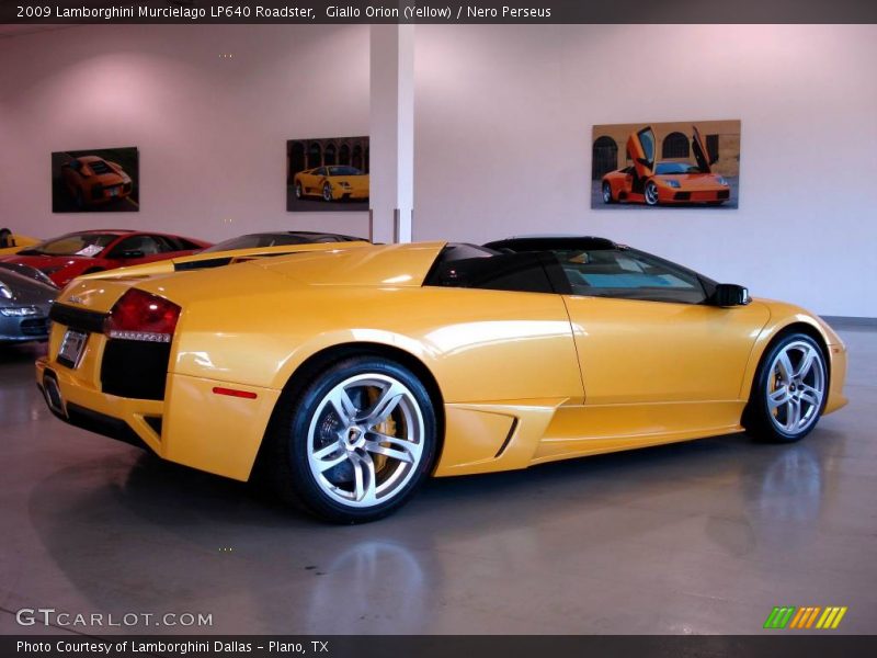 Giallo Orion (Yellow) / Nero Perseus 2009 Lamborghini Murcielago LP640 Roadster