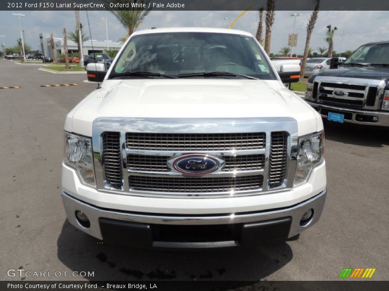 Oxford White / Pale Adobe 2012 Ford F150 Lariat SuperCrew