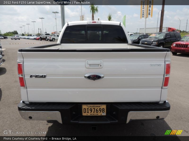 Oxford White / Pale Adobe 2012 Ford F150 Lariat SuperCrew