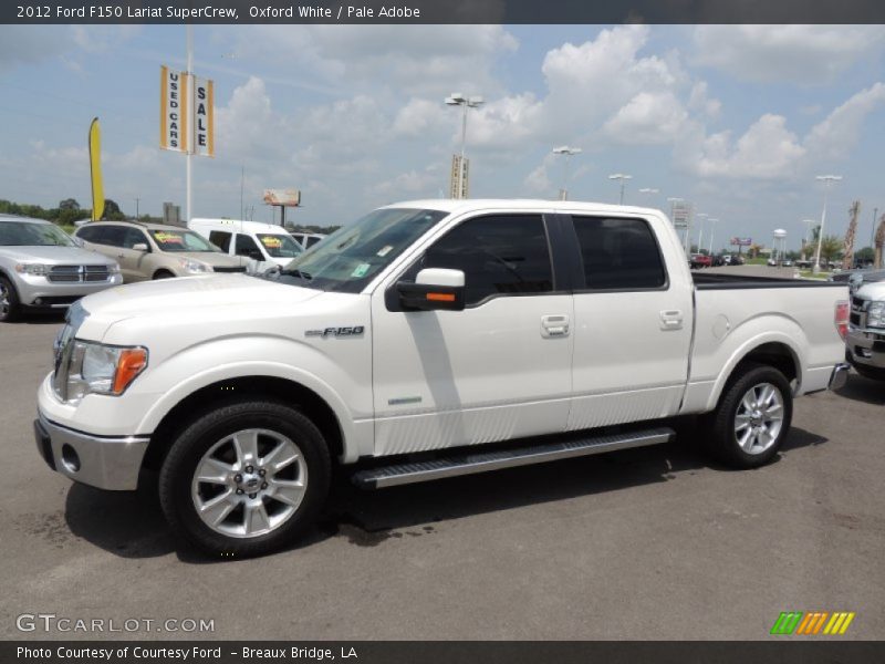 Oxford White / Pale Adobe 2012 Ford F150 Lariat SuperCrew