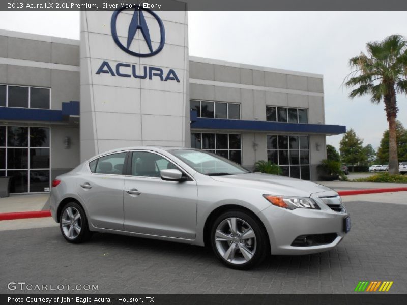 Silver Moon / Ebony 2013 Acura ILX 2.0L Premium